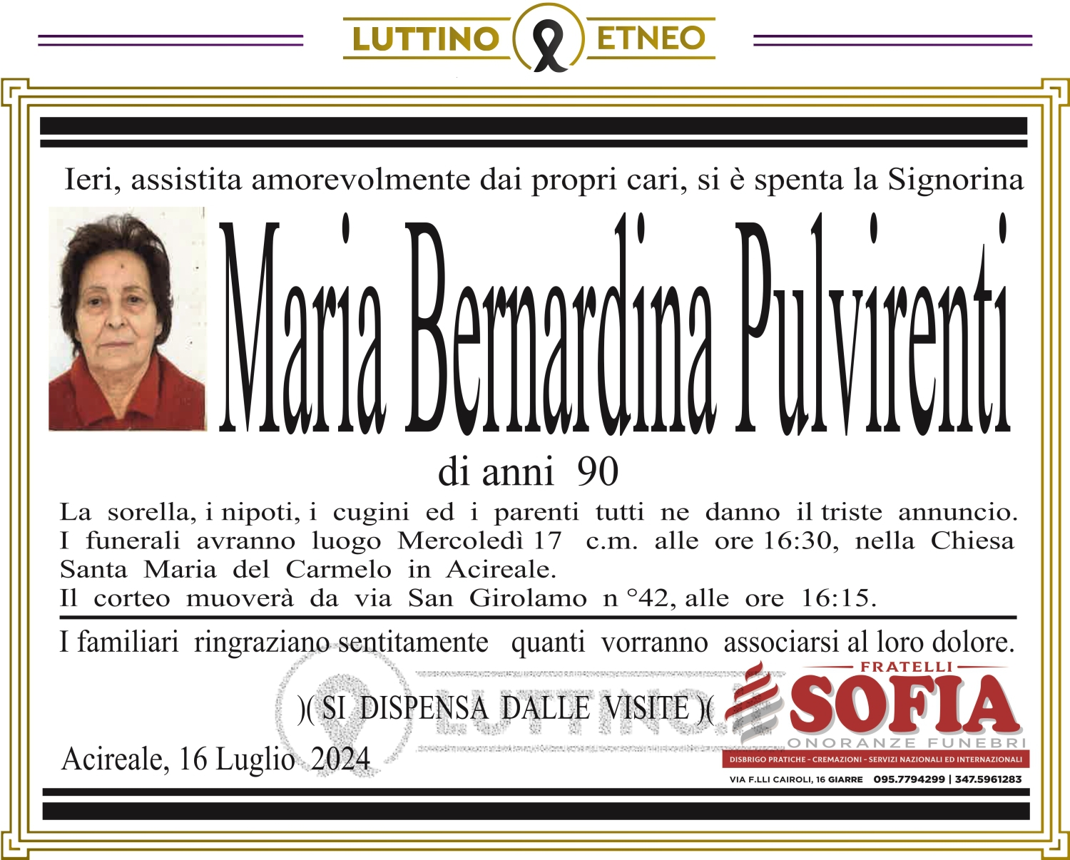 Maria Bernardina Pulvirenti